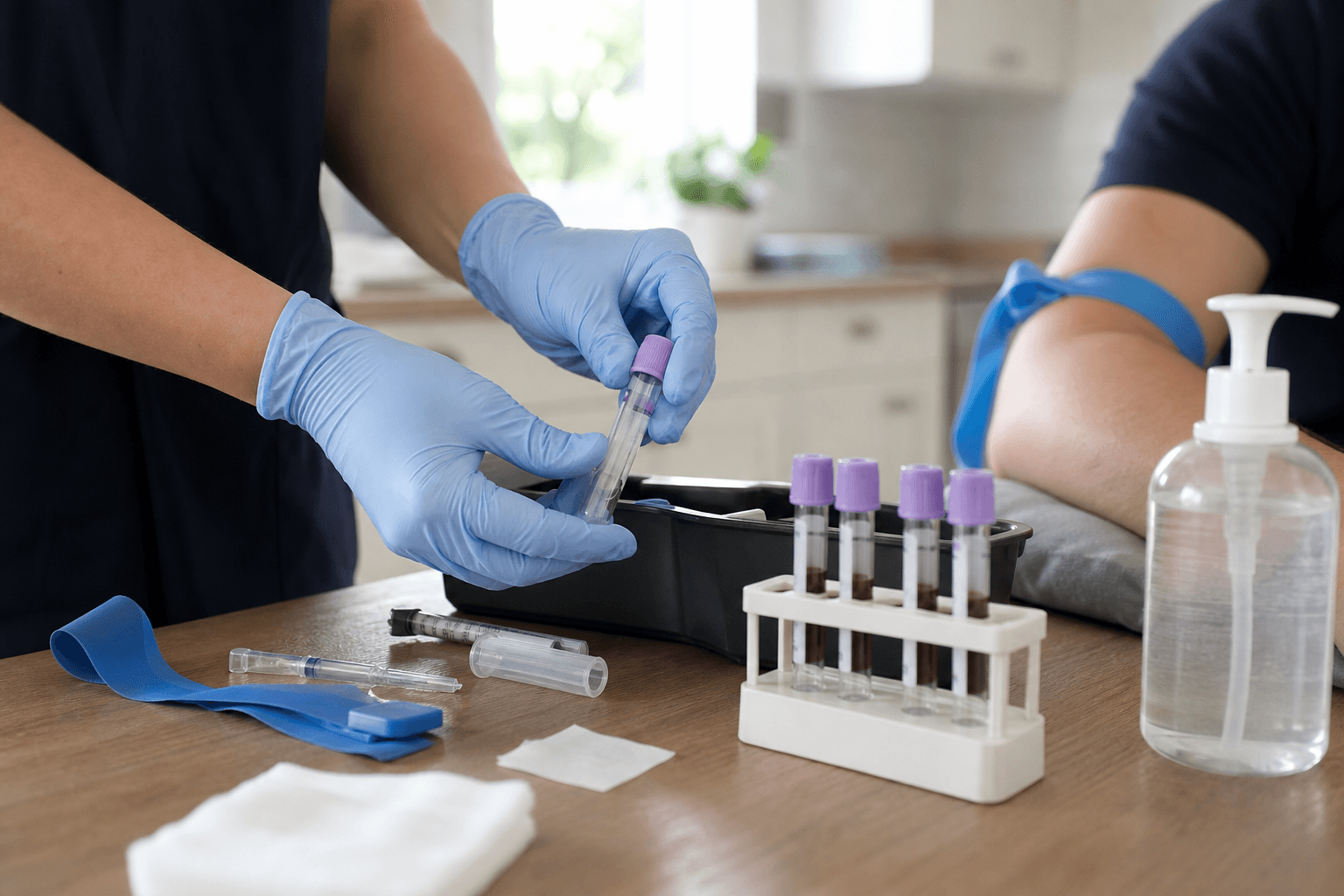 Clinical collection materials prepared for relationship DNA testing